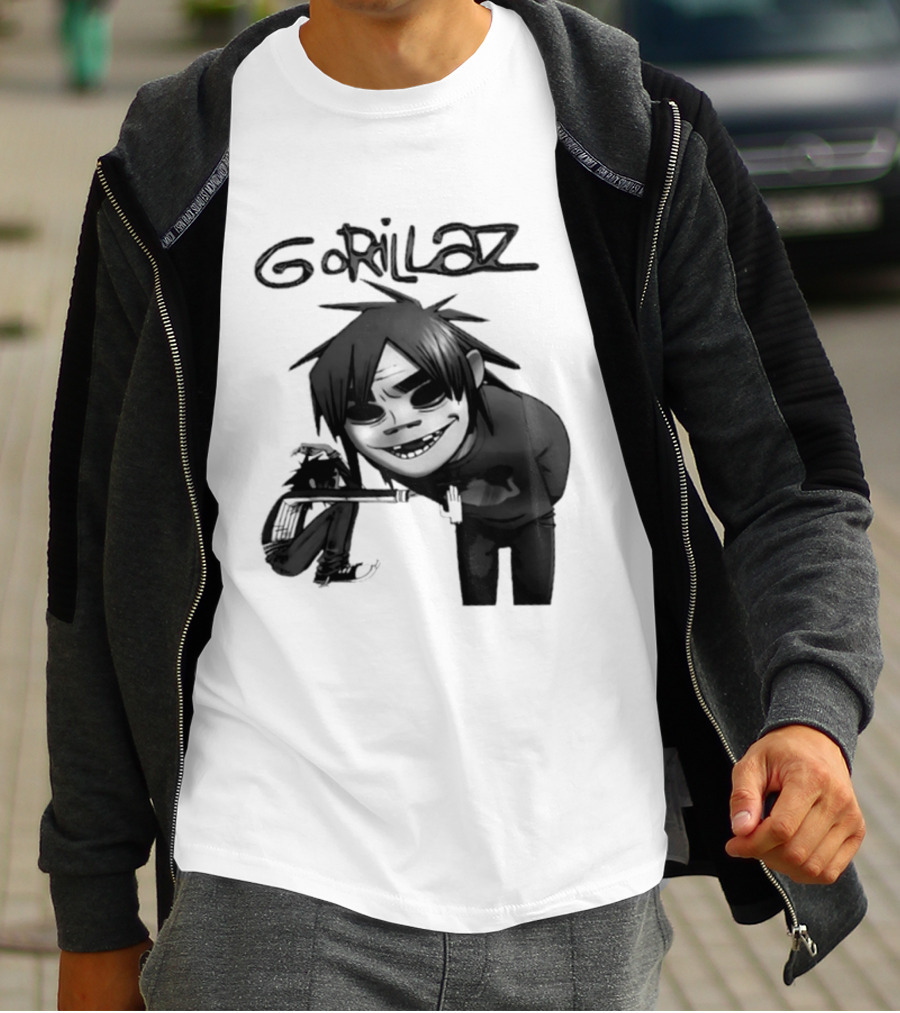 Gorillaz Band Damon Albarn Jamie Hewlett Character Art Alternative Rock T-Shirt