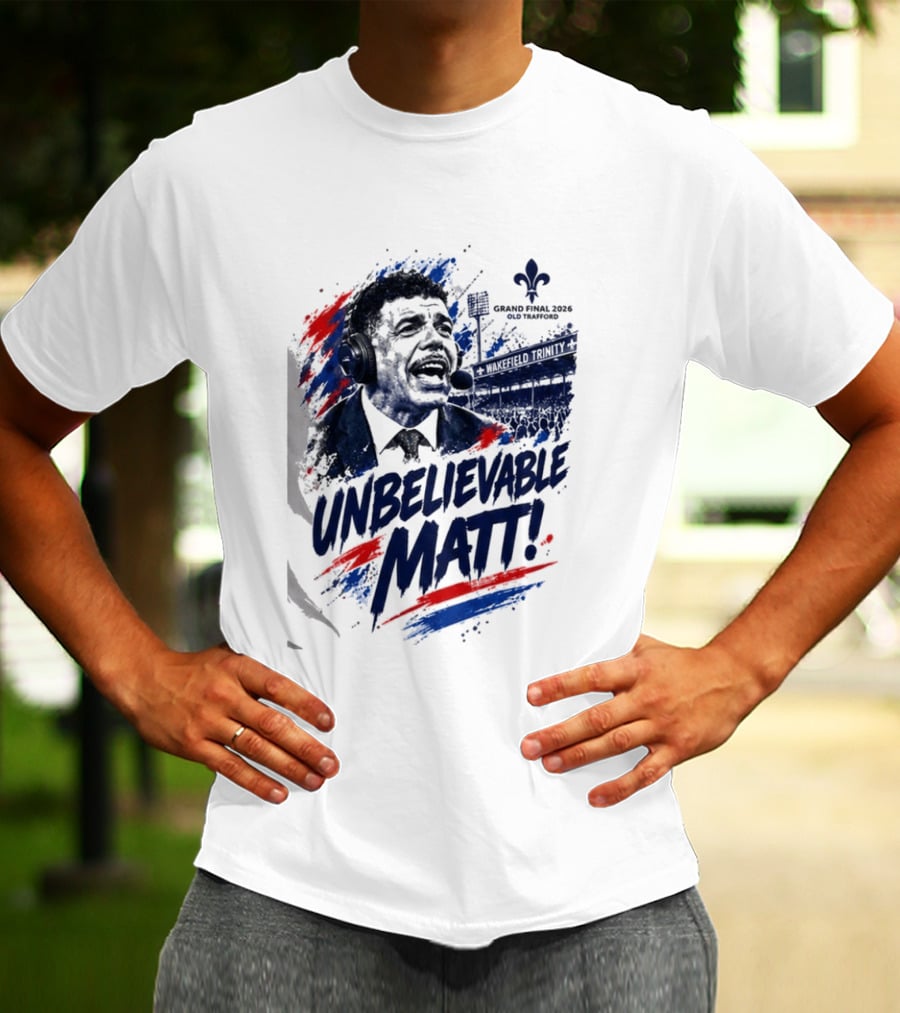Grand Final 2026 Unbelievable Matt Fleur De Lis Stadium Announcer T-Shirt
