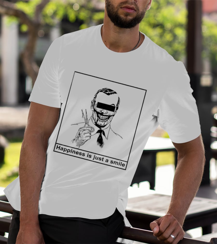 Happiness Is Just A Smile Joker Creepy T-Shirt