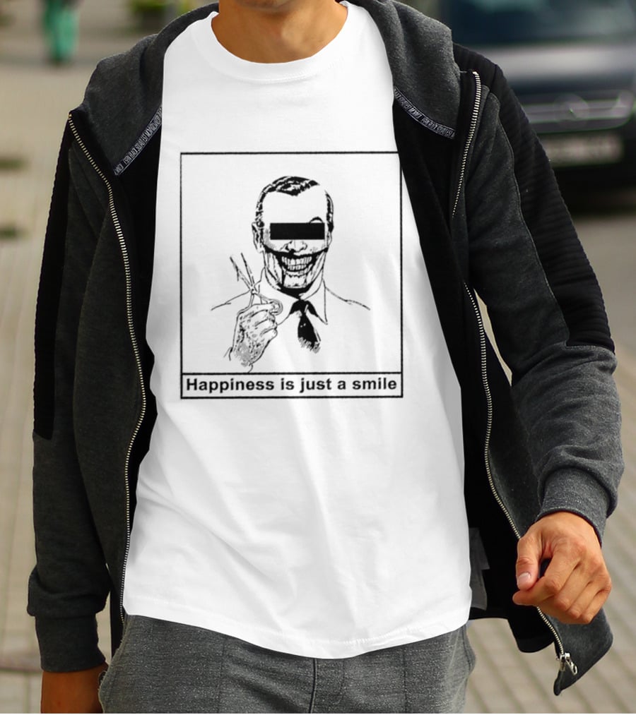 Happiness Is Just A Smile Joker Creepy T-Shirt