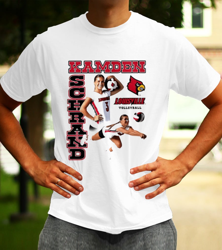 Kamden Schrand Louisville Cardinals Volleyball NCAA Sports Team Player Action T-Shirt
