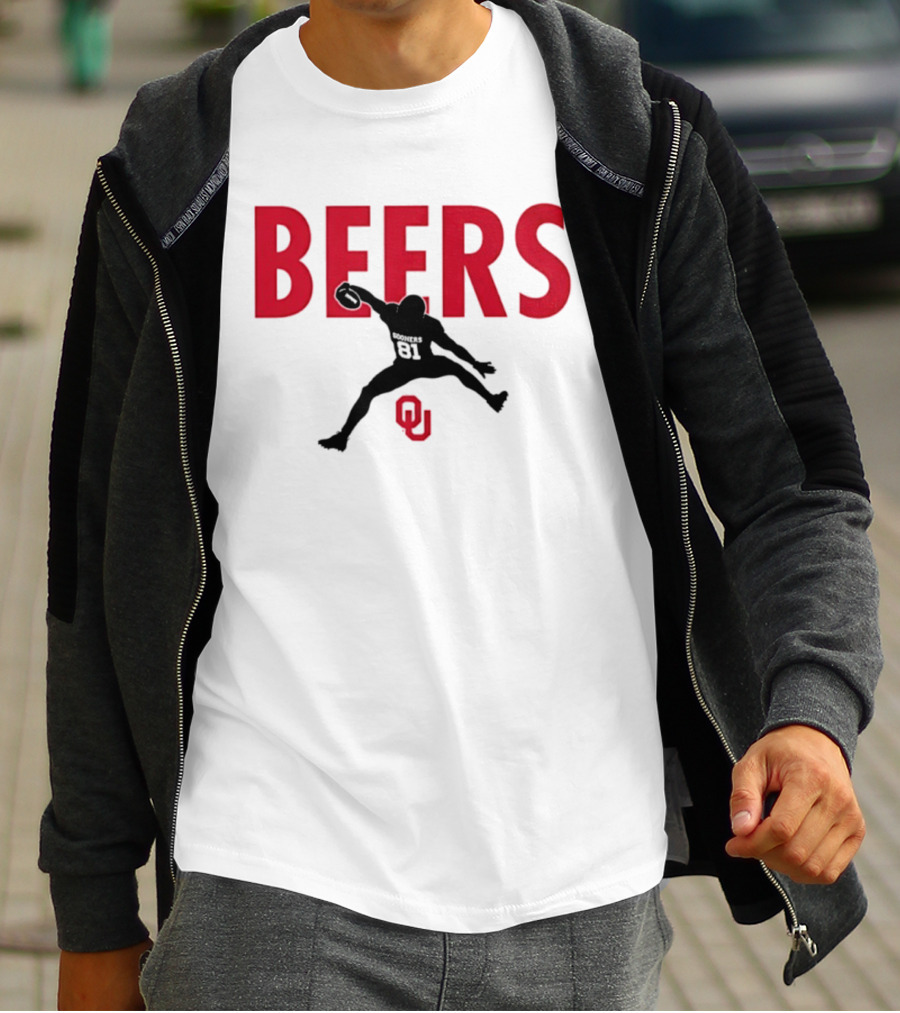 BEERS Oklahoma Sooners Football Hurdle 81 T-Shirt