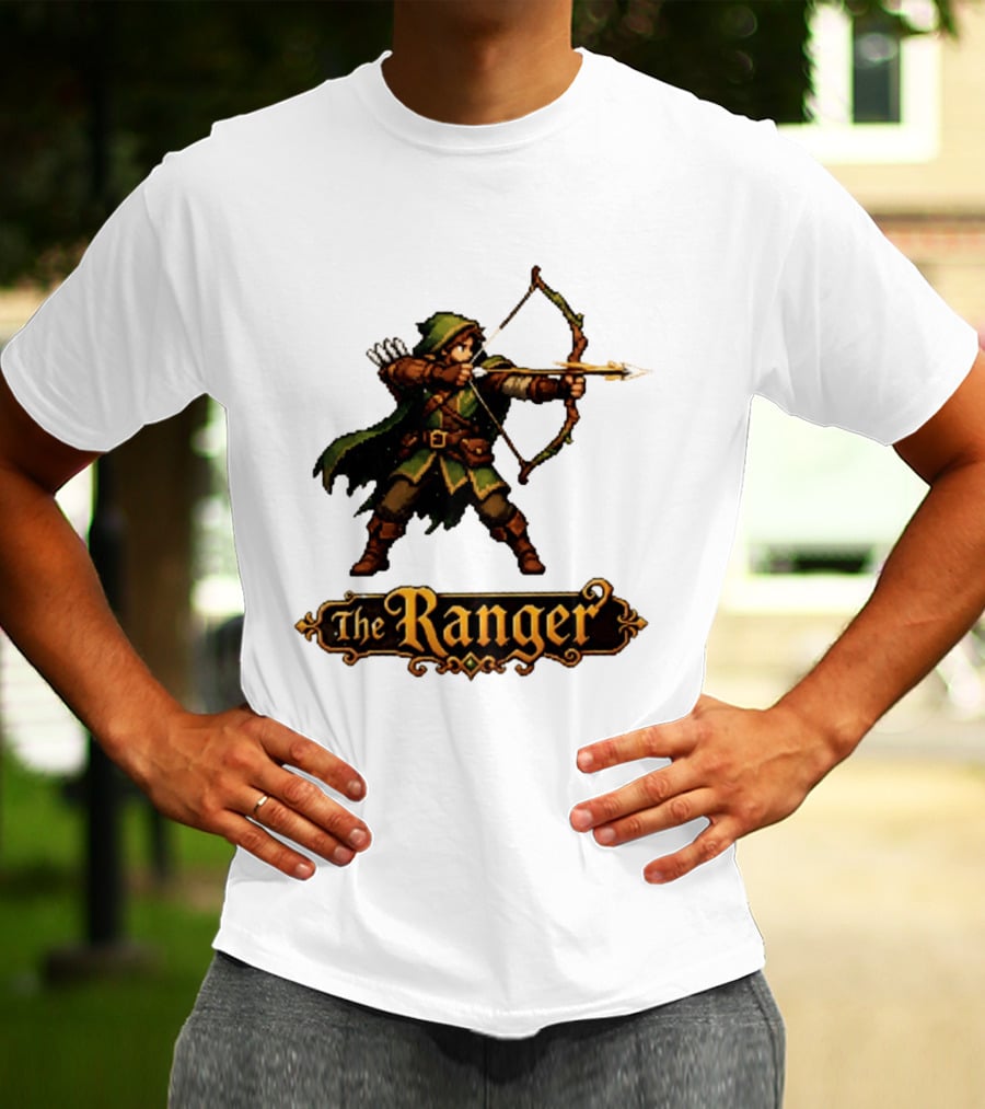 The Ranger Pixel Fantasy Archer RPG Adventure Gaming T-Shirt