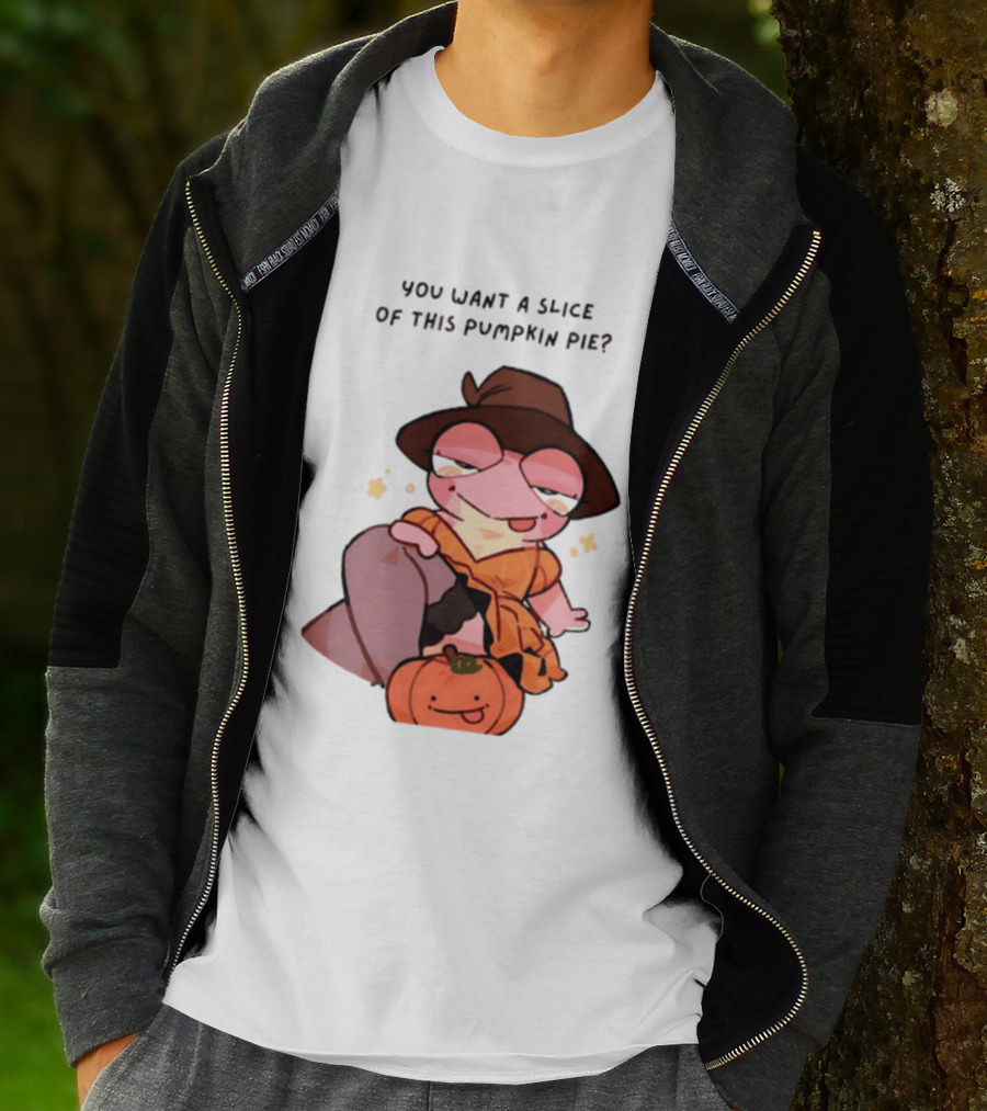 You Want A Slice Of This Pumpkin Pie Frog In Witch Hat With Pumpkin T-Shirt