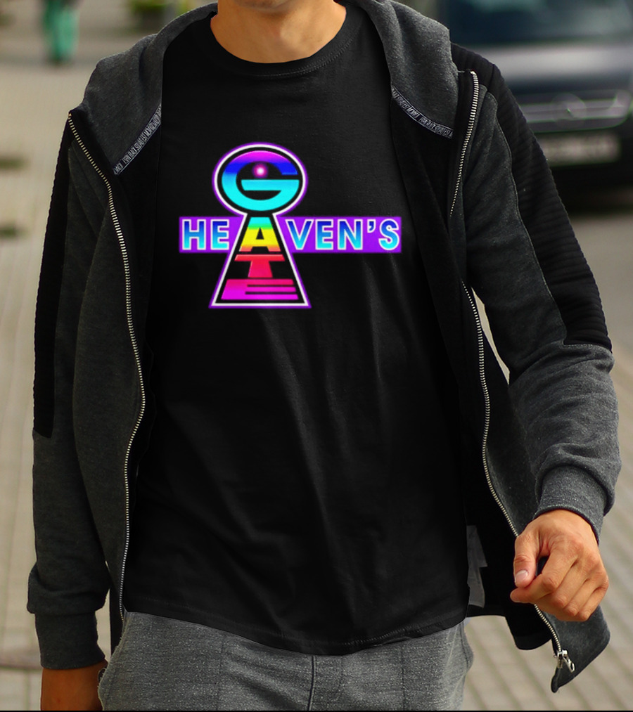 Heaven's Gate UFO 1997 New Religious Movement Keyhole T-Shirt