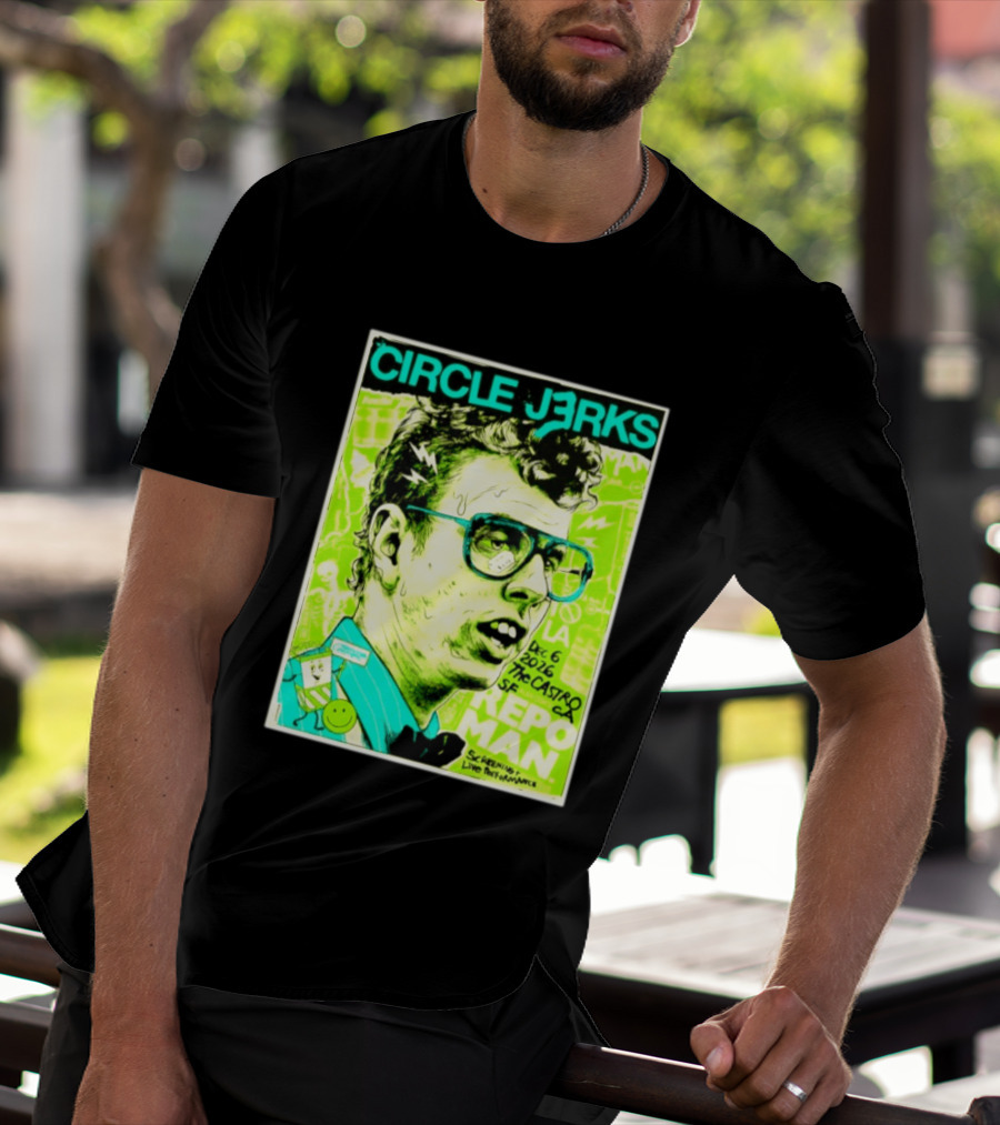 Circle Jerks Repo Man Screening Dec 6 2026 The Castro SF Live Performance T-Shirt