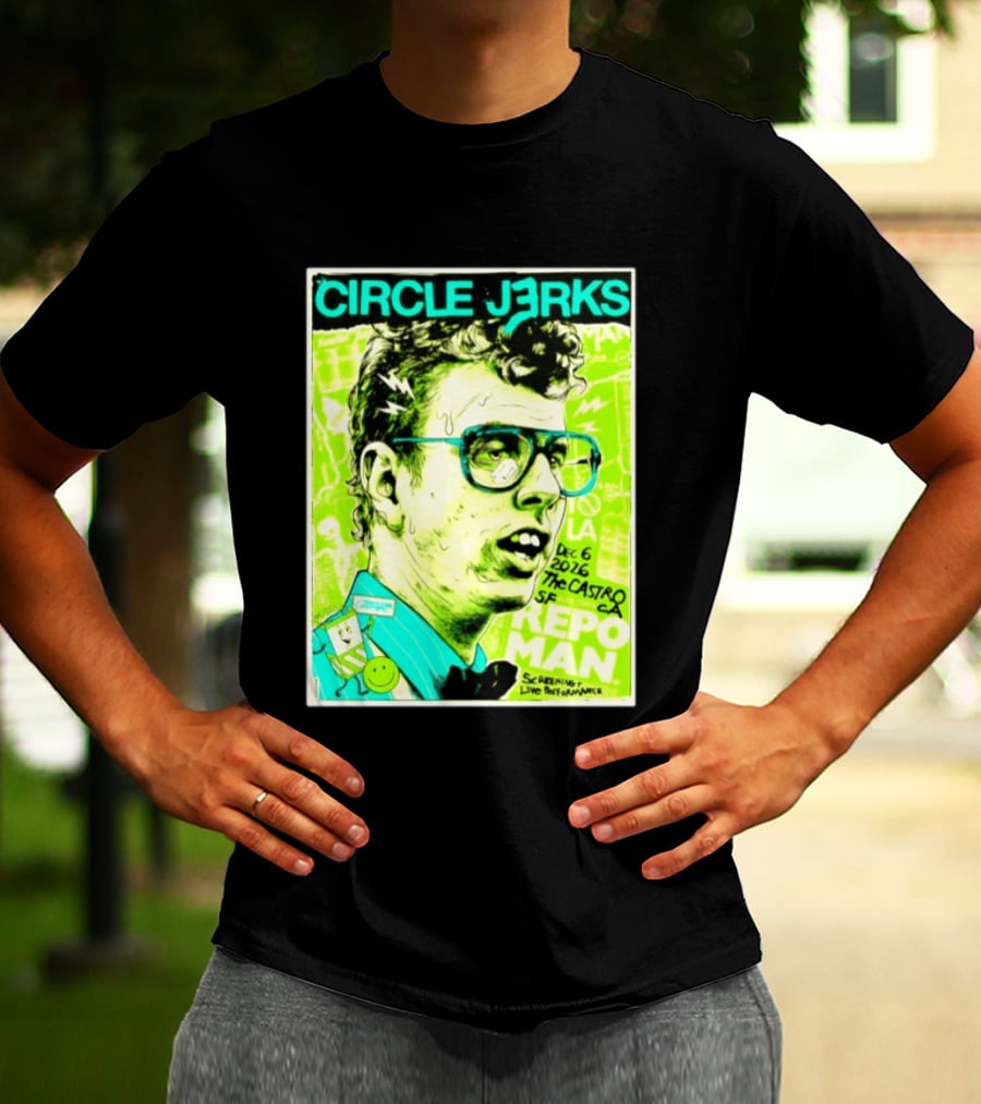 Circle Jerks Repo Man Screening Dec 6 2026 The Castro SF Live Performance T-Shirt
