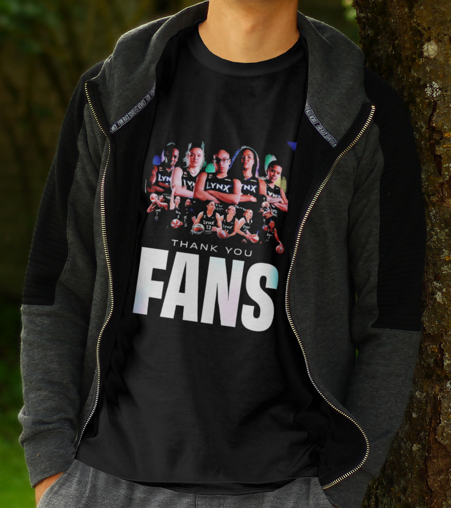 Minnesota Lynx WNBA Team Roster Thank You Fans T-Shirt