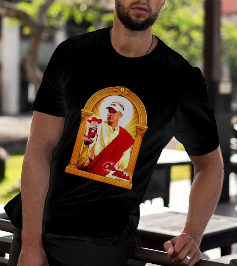Lane Kiffin Ole Miss Colonel Reb Archway T-Shirt