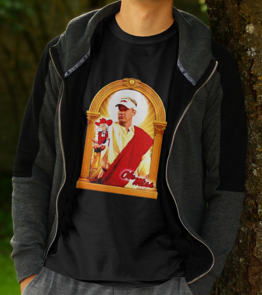 Lane Kiffin Ole Miss Colonel Reb Archway T-Shirt