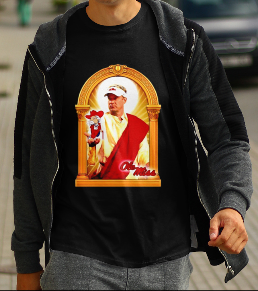 Lane Kiffin Ole Miss Colonel Reb Archway T-Shirt