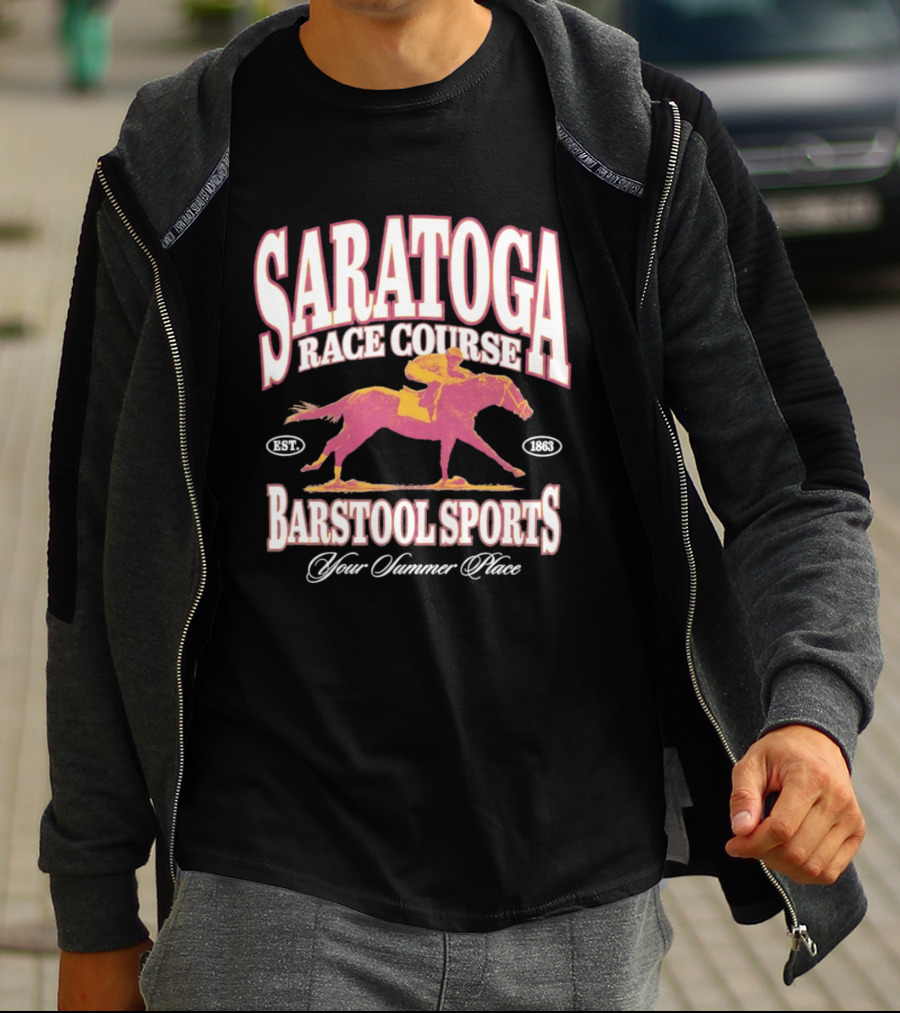 Saratoga Race Course Barstool Sports Your Summer Place T-Shirt