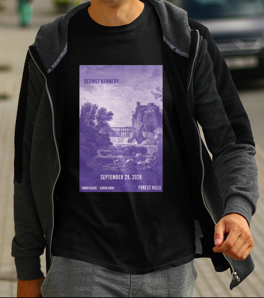 Dermot Kennedy Forest Hills September 29 2026 Jonah Kagen Aaron Rowe T-Shirt
