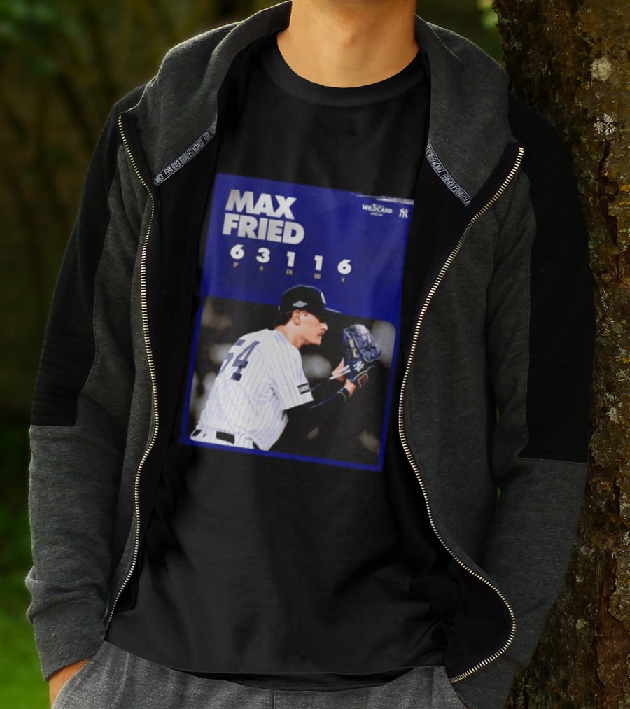 Max Fried 2026 Wild Card New York Yankees Pitching Stats T-Shirt