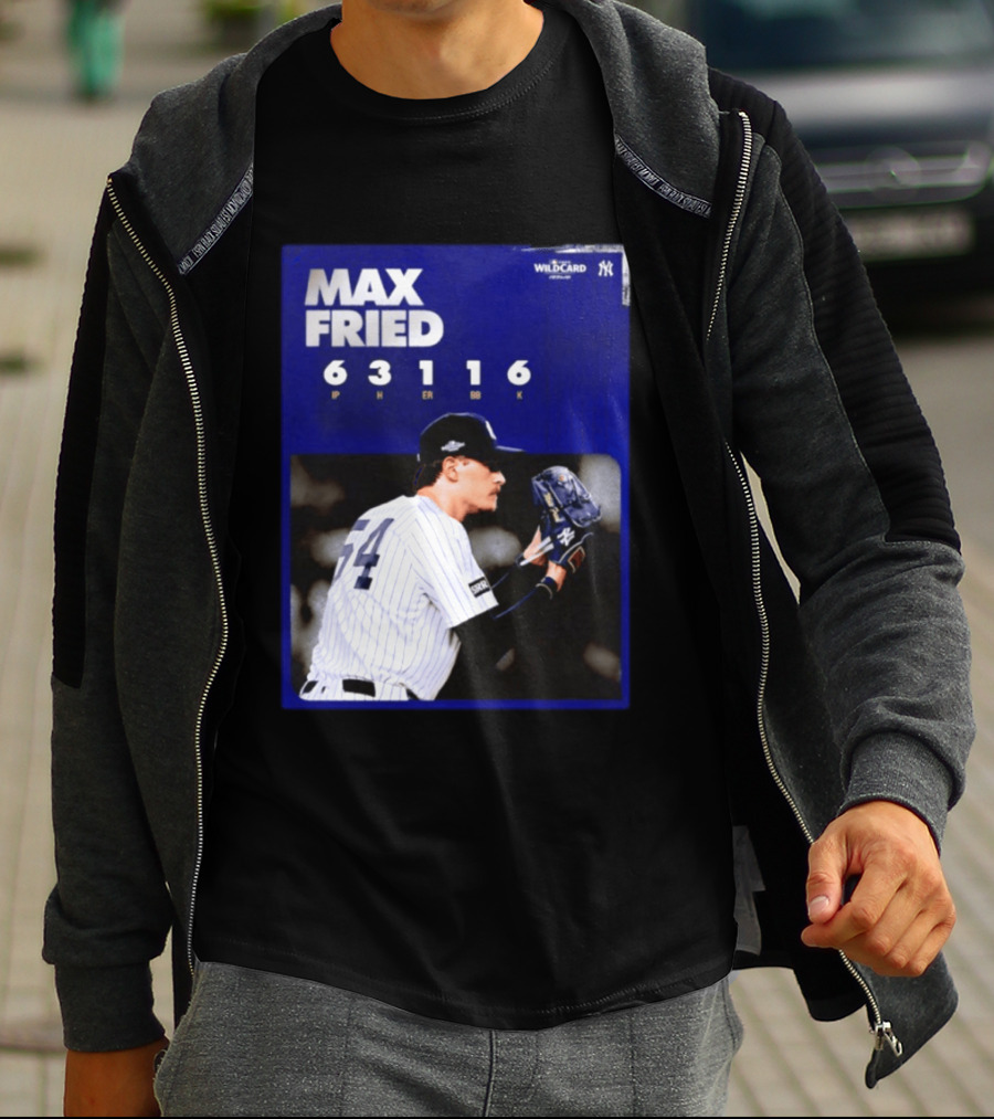 Max Fried 2026 Wild Card New York Yankees Pitching Stats T-Shirt