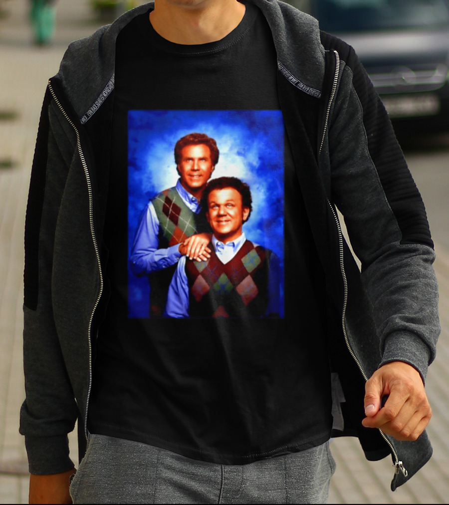 Will Ferrell John C Reilly Step Brothers Argyle Sweater T-Shirt