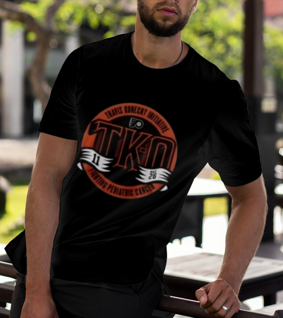 Travis Konecny Initiative TKO Fighting Pediatric Cancer Philadelphia Flyers 11 26 T-Shirt