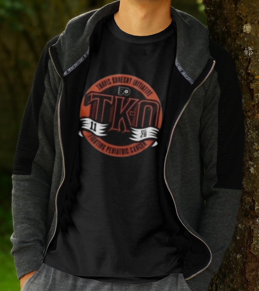 Travis Konecny Initiative TKO Fighting Pediatric Cancer Philadelphia Flyers 11 26 T-Shirt