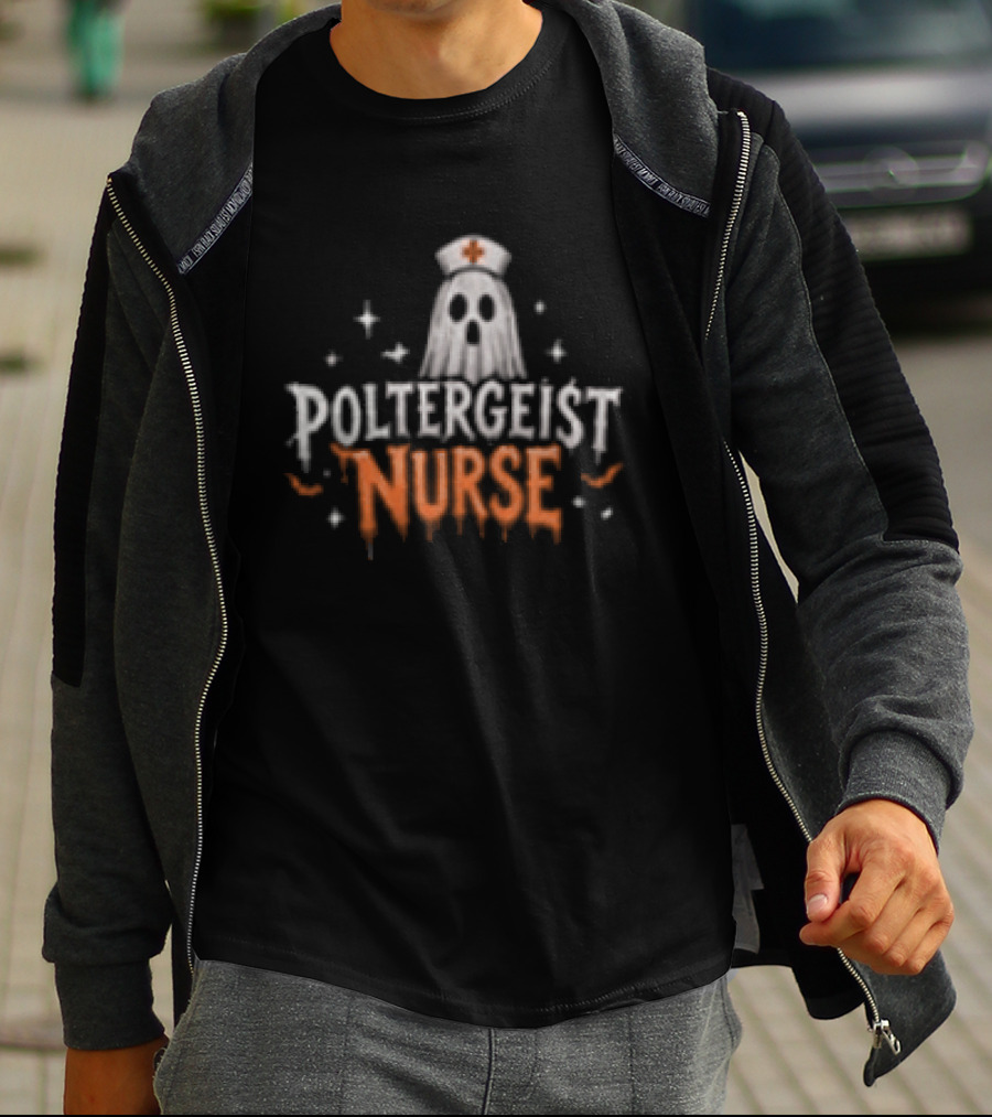 Poltergeist Nurse Halloween Horror Spooky Night Shifts Phantom T-Shirt