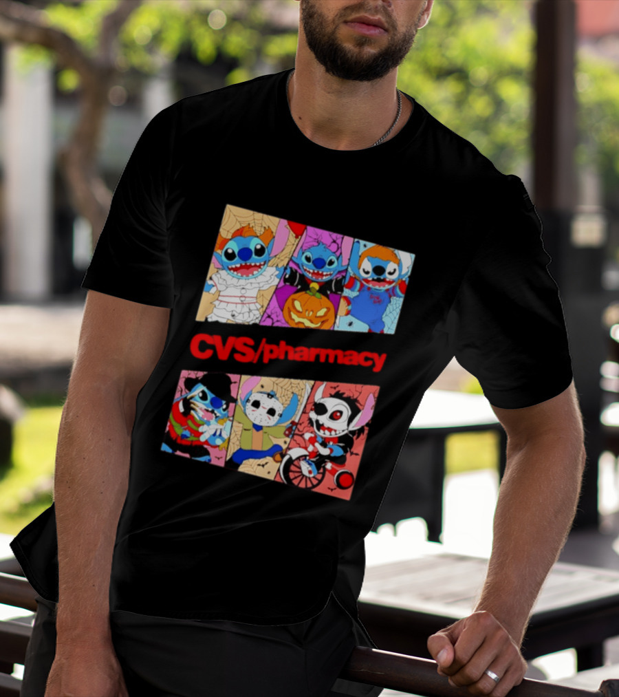 Stitch Horror Halloween CVS Pharmacy 2026 Movie T-Shirt