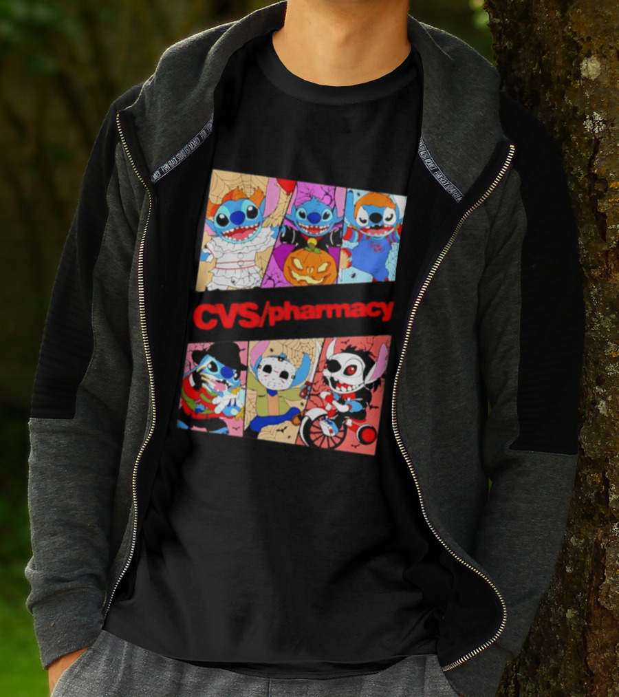 Stitch Horror Halloween CVS Pharmacy 2026 Movie T-Shirt