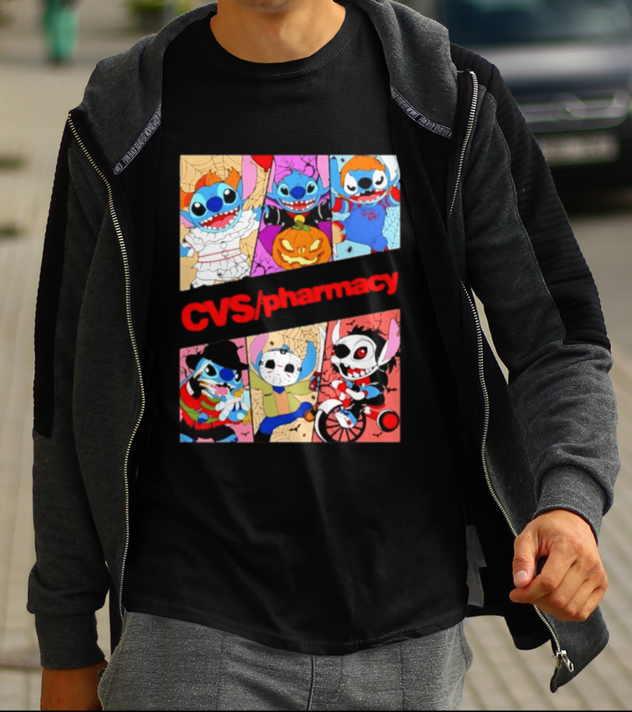 Stitch Horror Halloween CVS Pharmacy 2026 Movie T-Shirt