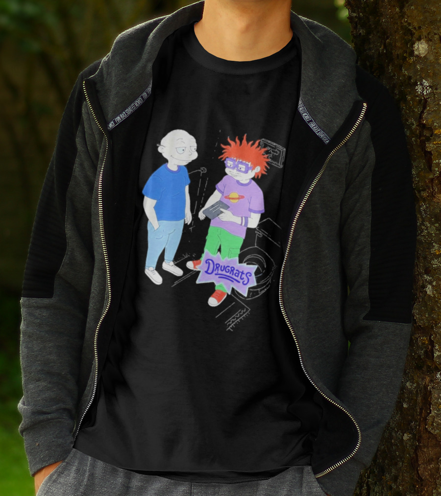 Tommy And Chuckie Drugrats Parody With Cartoon Characters T-Shirt