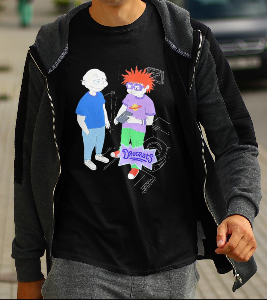 Tommy And Chuckie Drugrats Parody With Cartoon Characters T-Shirt