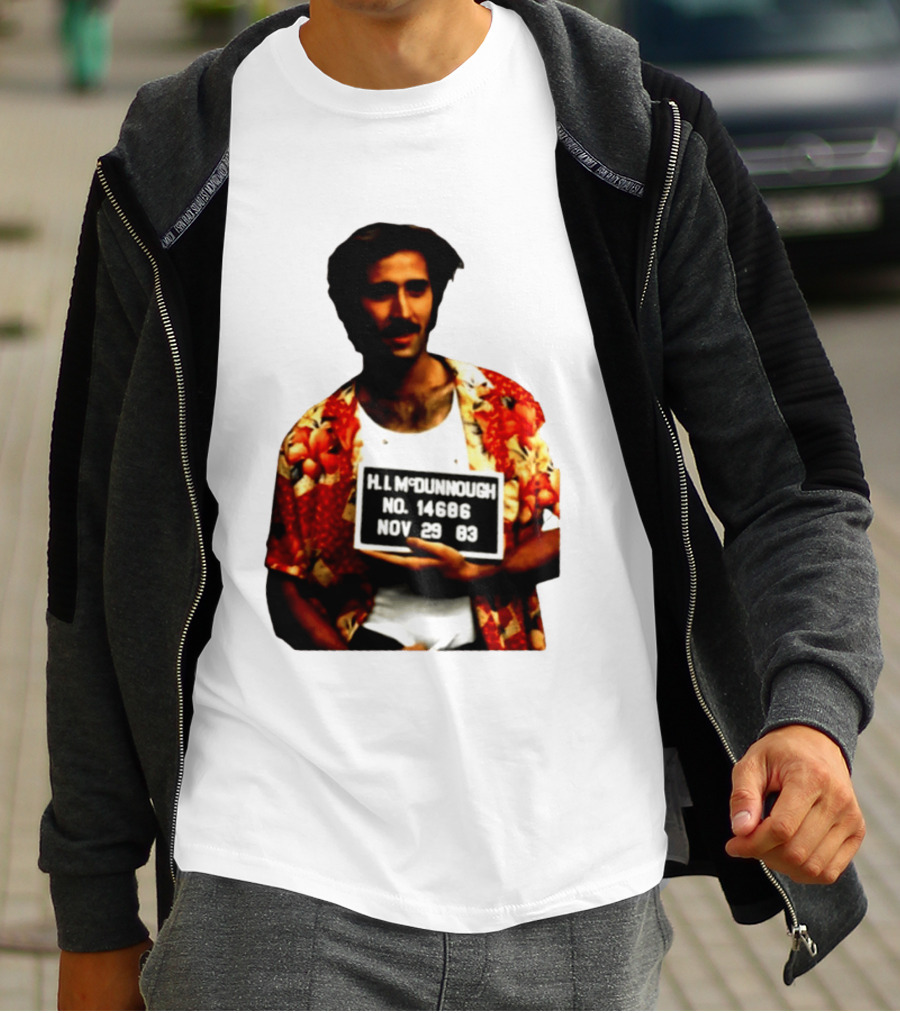 Nicolas Cage HI McDunnough Shot No. 14686 Raising Arizona November 29 83 T-Shirt