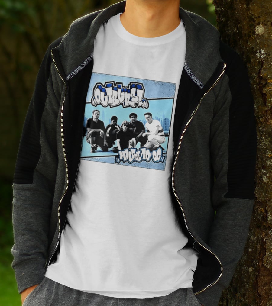 Outburst Miles To Go NYHC Skyline Band Photo T-Shirt
