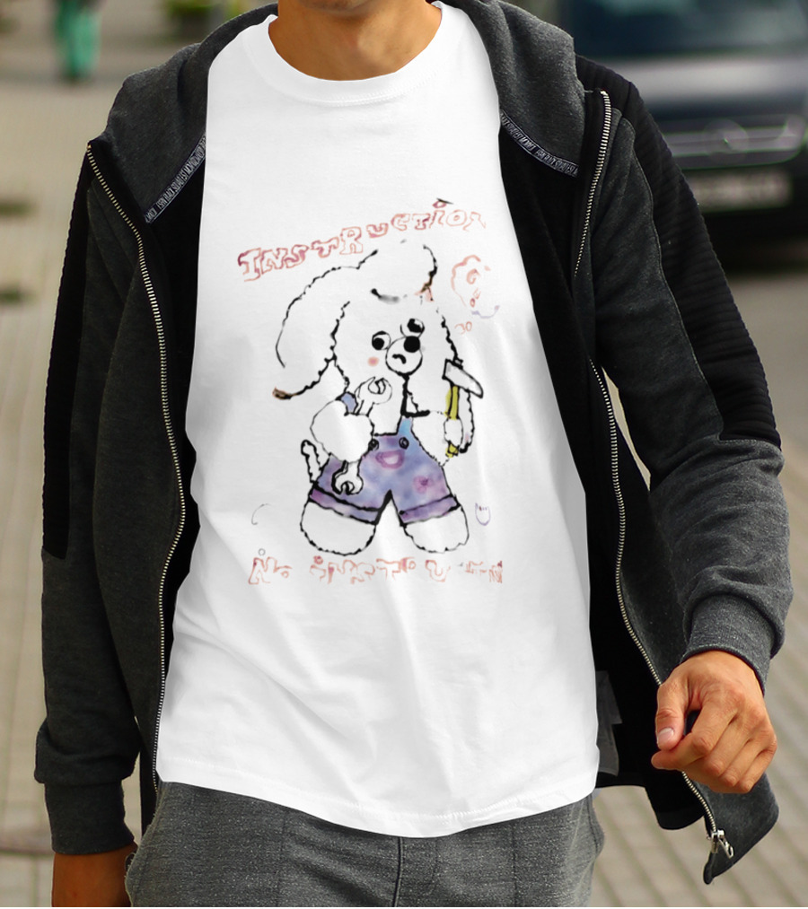 Phil Lester Instruction No Instruction Dog Art Paint T-Shirt