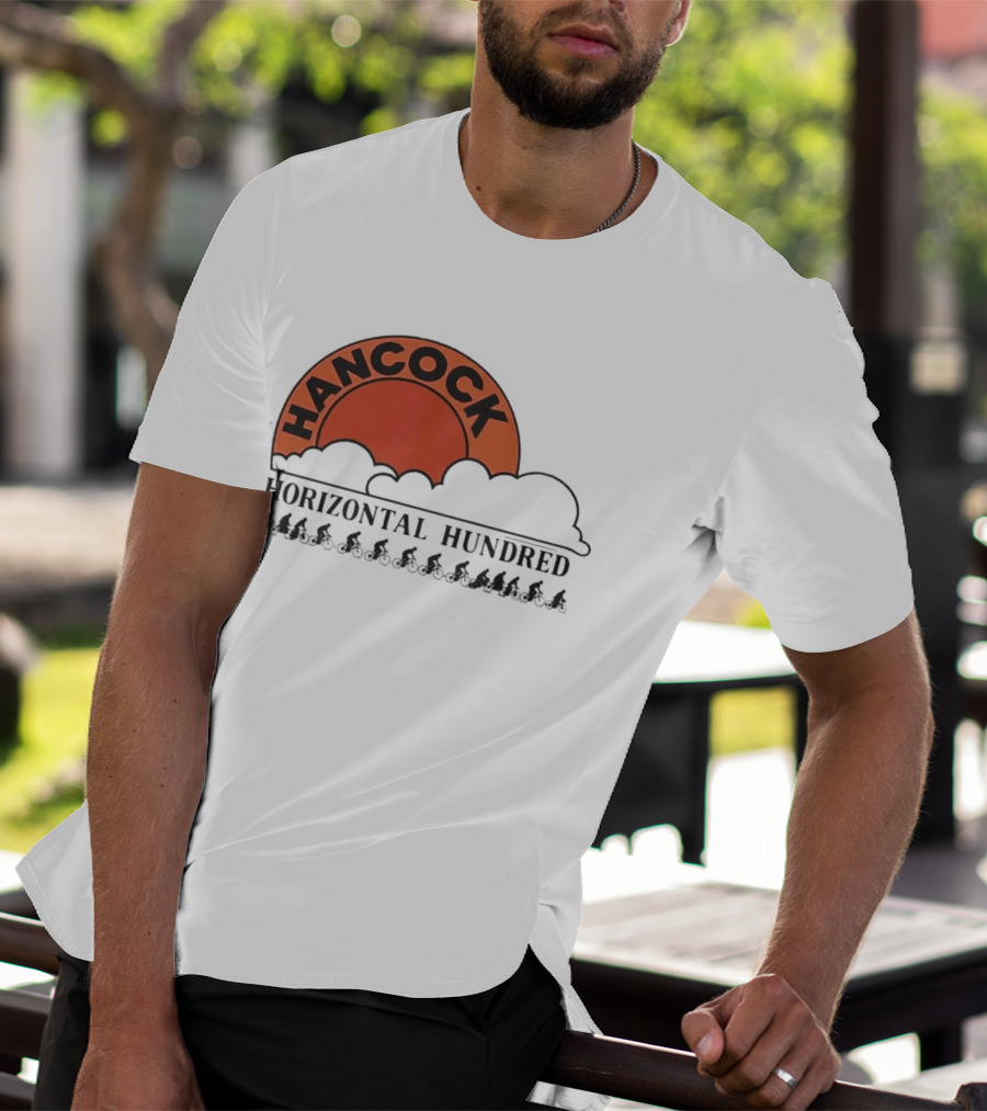 Hancock Horizontal Hundred Cycling Event Rj Decker Aloysius Aiken T-Shirt