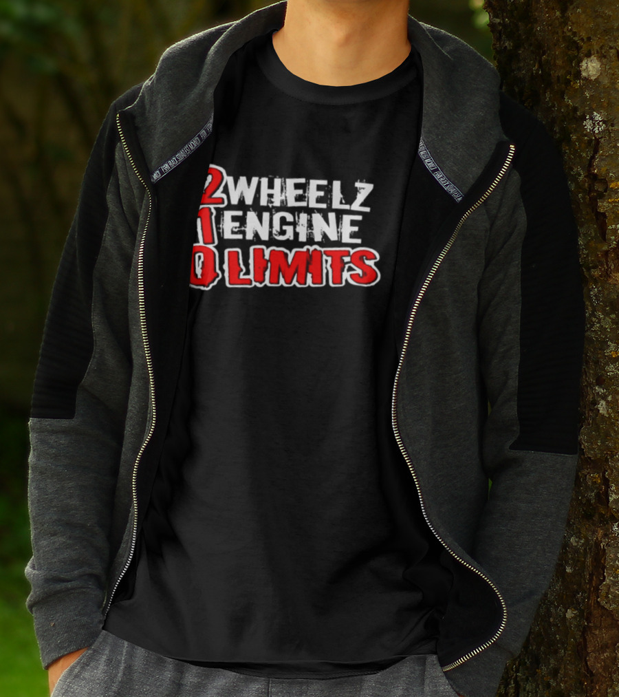 2 Wheelz Engine Limits 210 Biker T-Shirt