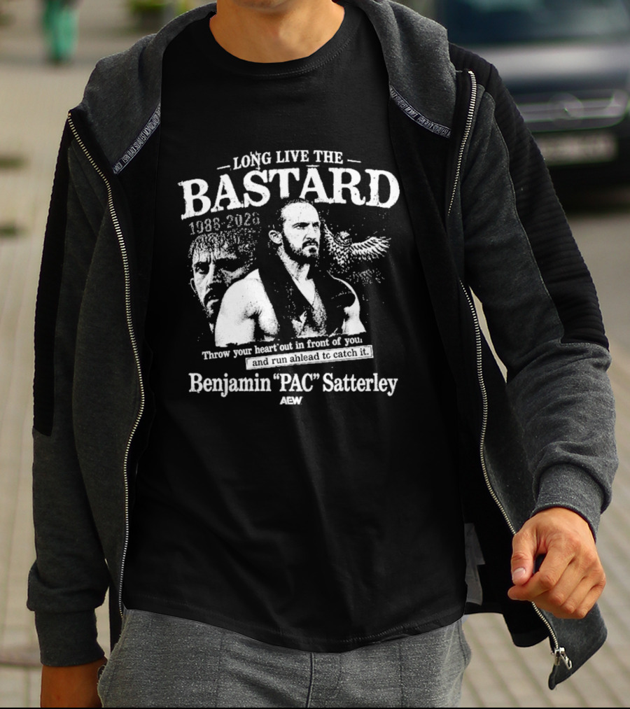 Aew Benjamin PAC Satterley 1986 2020 Long Live The Bastard T-Shirt