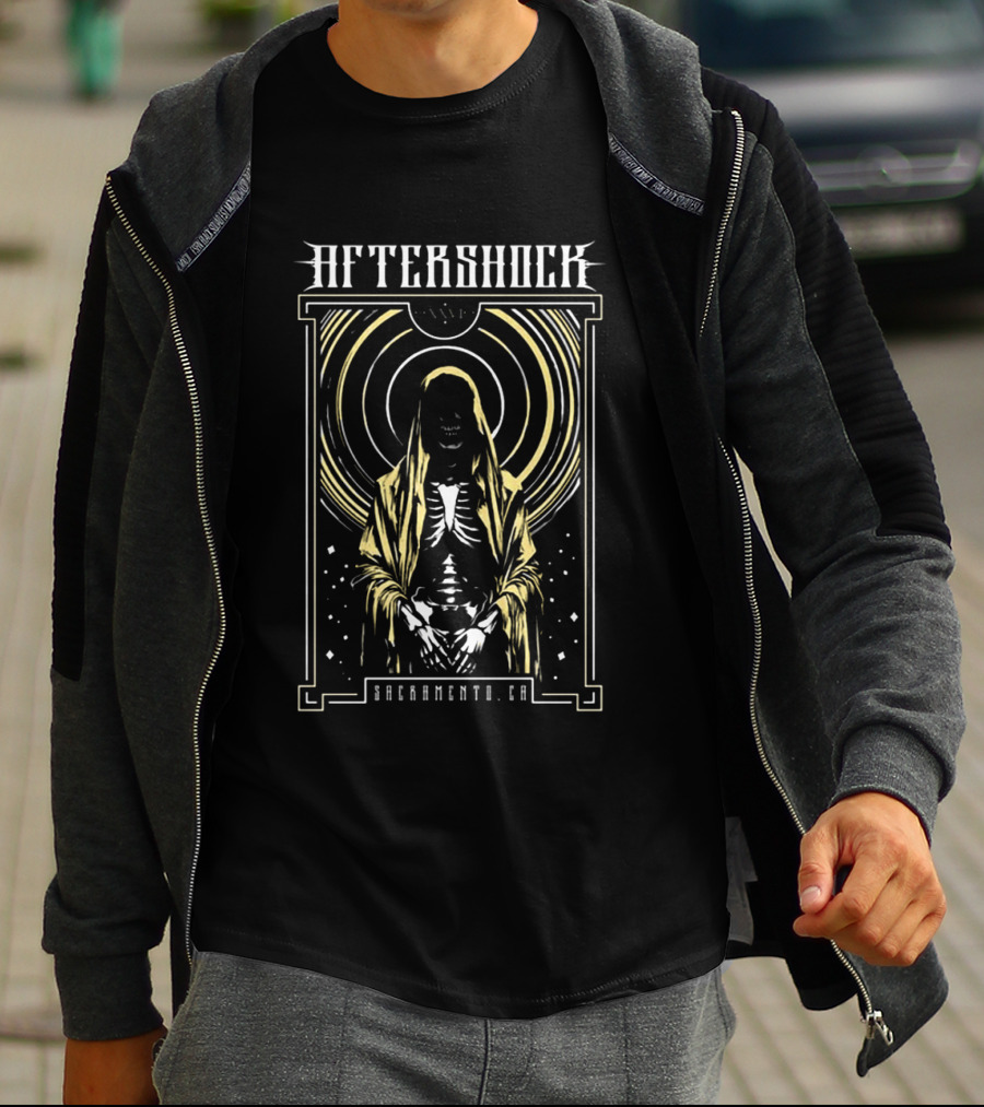 Aftershock Festival Sacramento CA Night Wish October 1 4 2026 Skeleton T-Shirt