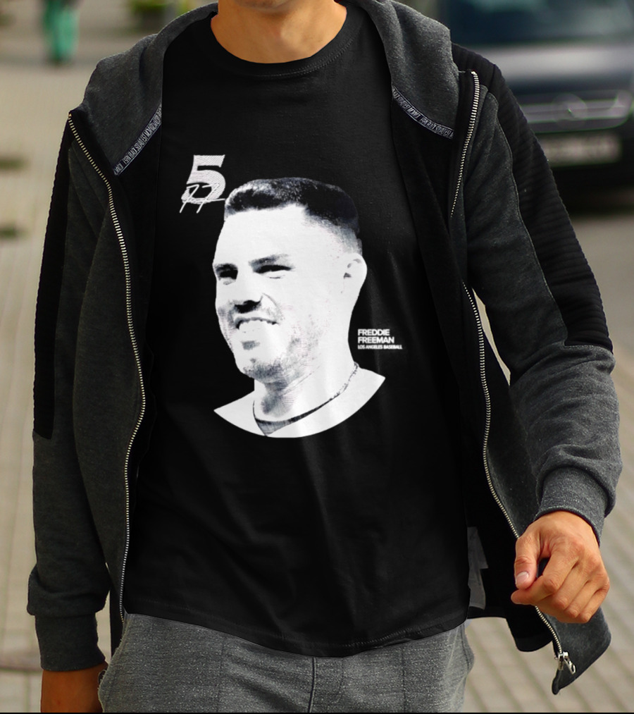 Freddie Freeman Number 5 Los Angeles Dodgers MLB 2026 Lineage Series T-Shirt