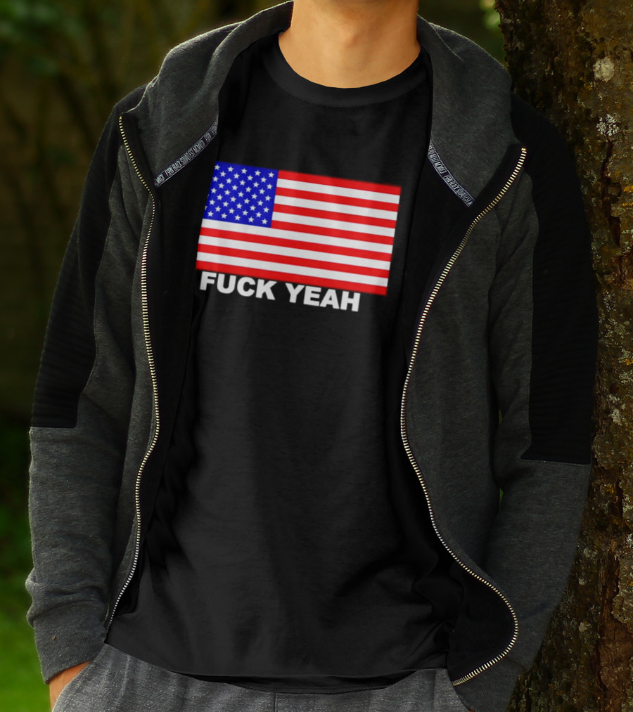 Fuck Yeah American Flag USA Patriotic T-Shirt