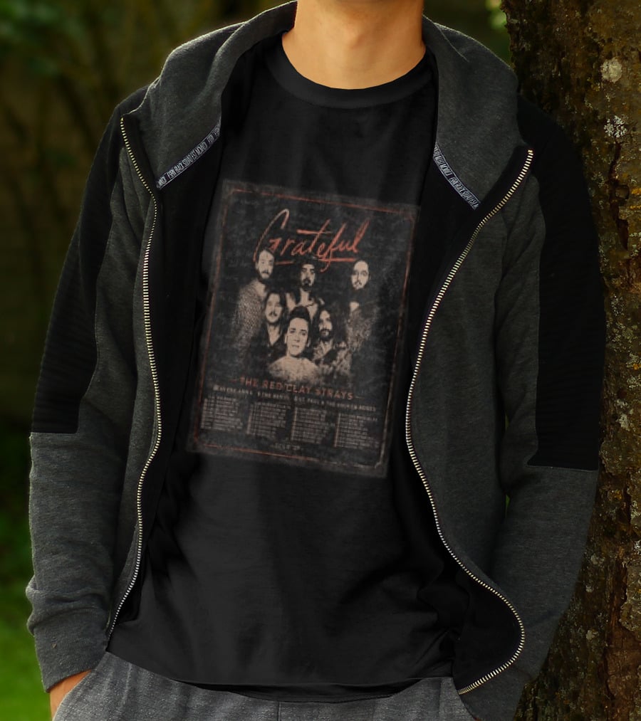 Grateful The Red Clay Strays Tour 2027 Dates And Cities New Orleans Austin St. Paul Denver T-Shirt