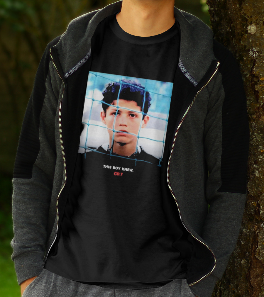 Cristiano Ronaldo Young Boy Knew CR7 Football Childhood Legend T-Shirt