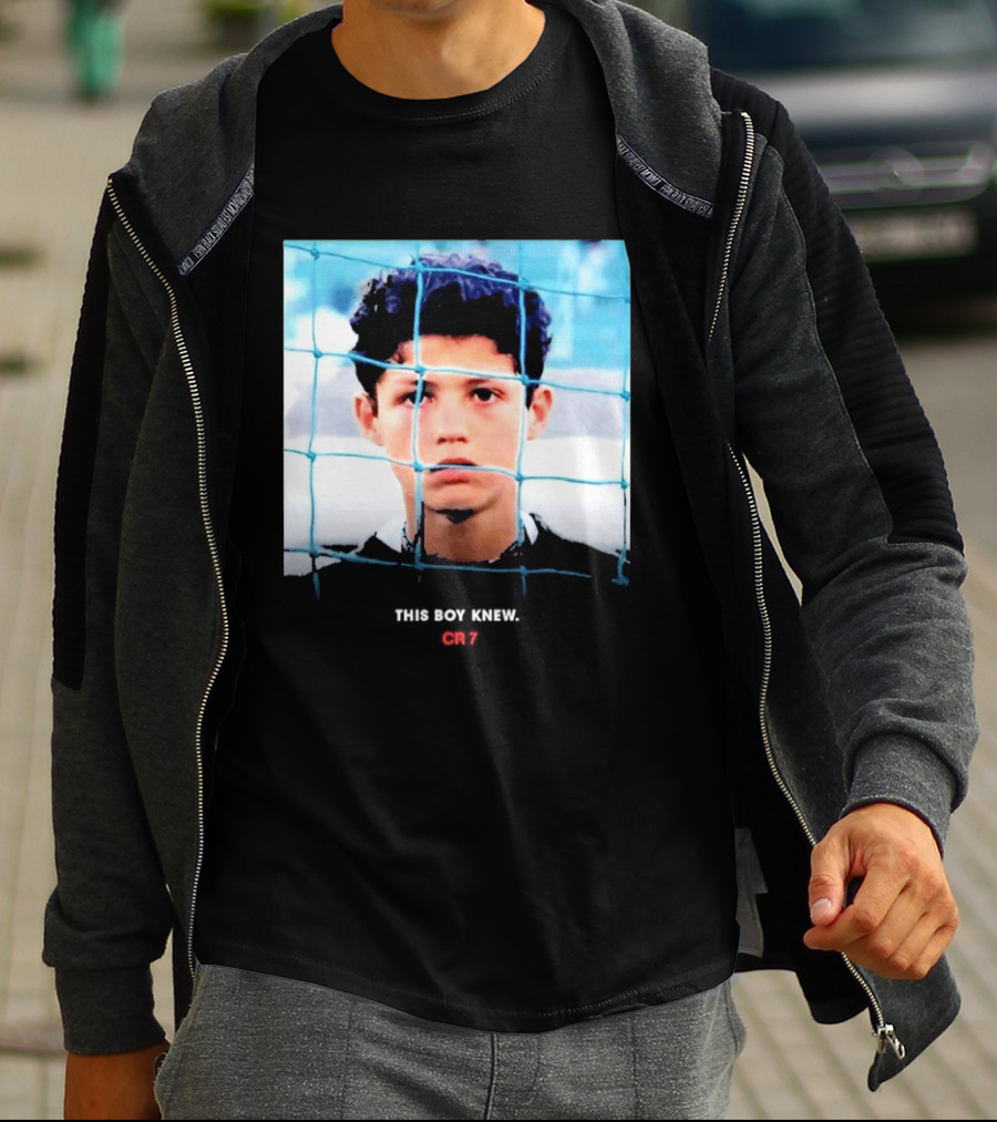 Cristiano Ronaldo Young Boy Knew CR7 Football Childhood Legend T-Shirt