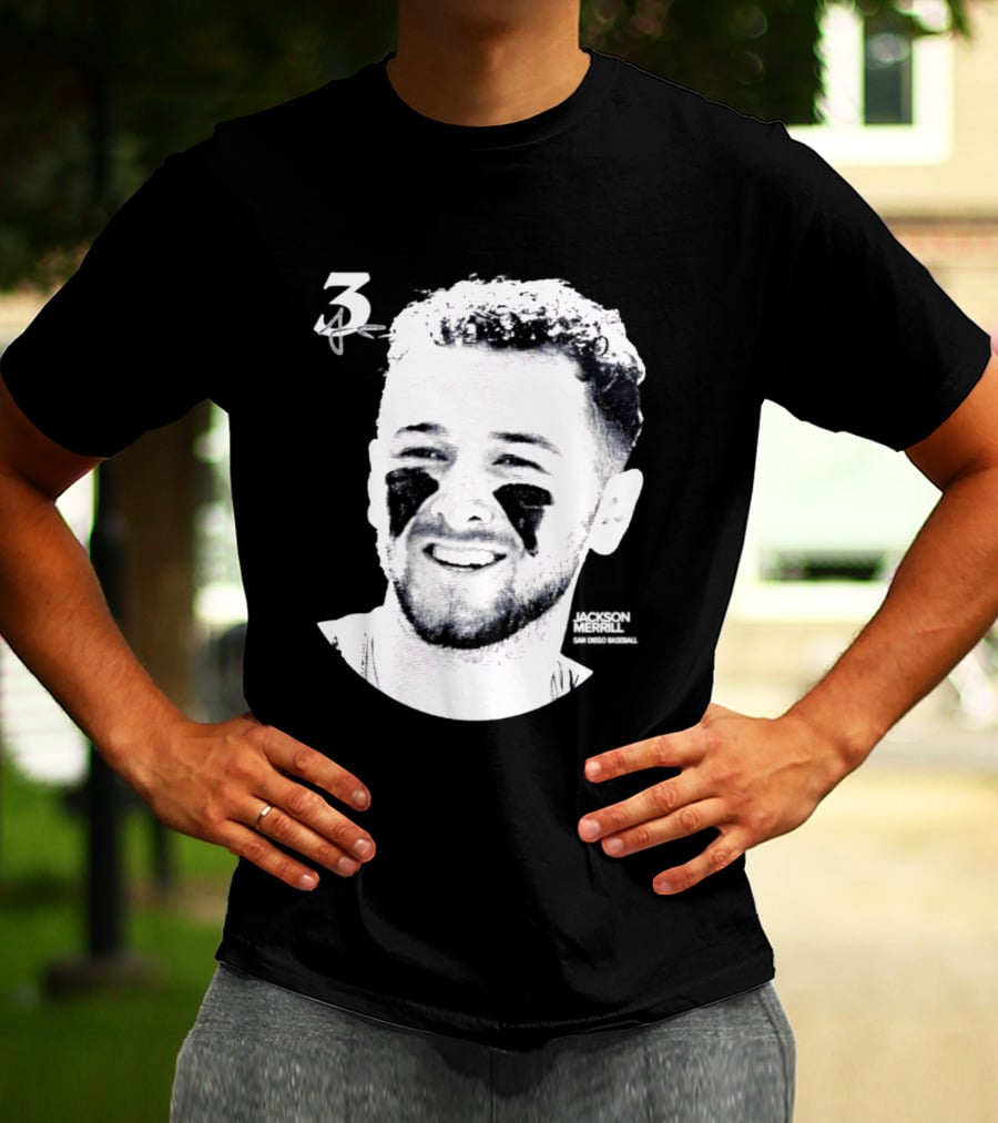 Jackson Merrill 3 San Diego Padres MLB 2026 Lineage Series T-Shirt