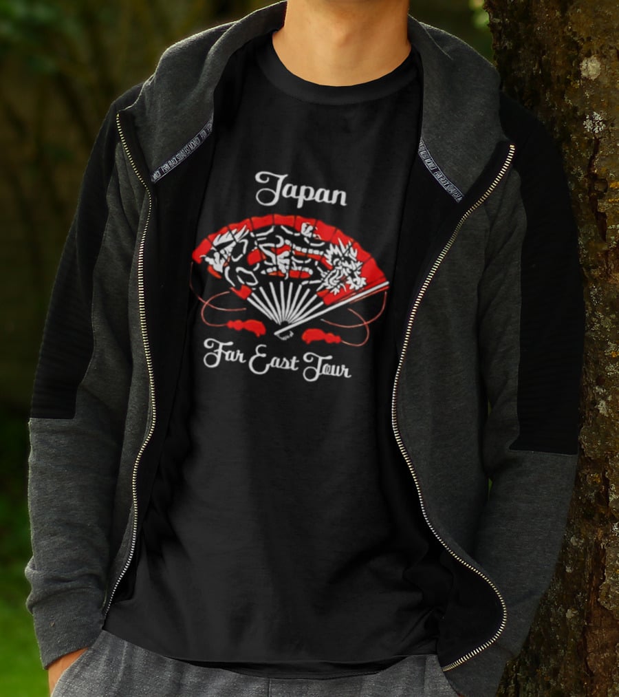 Japan Far East Tour David Sylvian New Wave Red Fan T-Shirt
