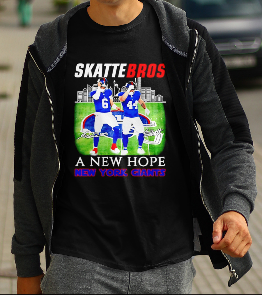 Skattebros Jaxson Dart Cam Skattebo New York Giants A New Hope T-Shirt