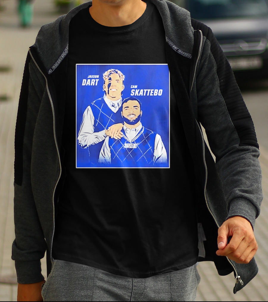 Jaxson Dart Cam Skattebo Step Brothers New York Giants Comedy T-Shirt
