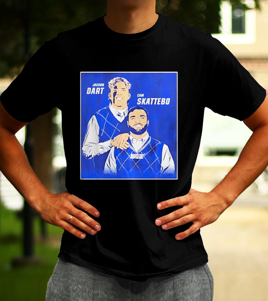 Jaxson Dart Cam Skattebo Step Brothers New York Giants Comedy T-Shirt