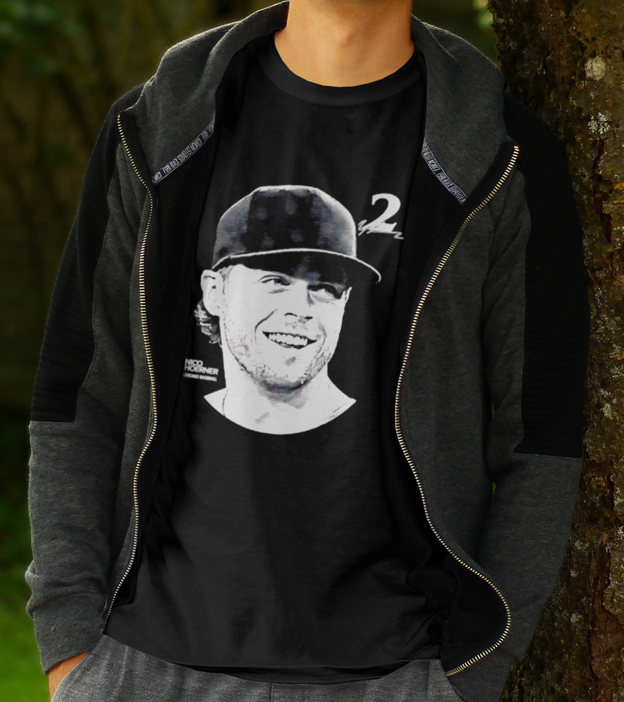 Chicago Cubs Nico Hoerner 2 MLB 2026 Lineage Series T-Shirt