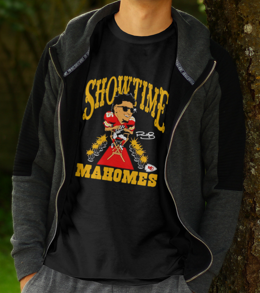 Showtime Mahomes Kansas City Chiefs Football Iconic Caricature T-Shirt