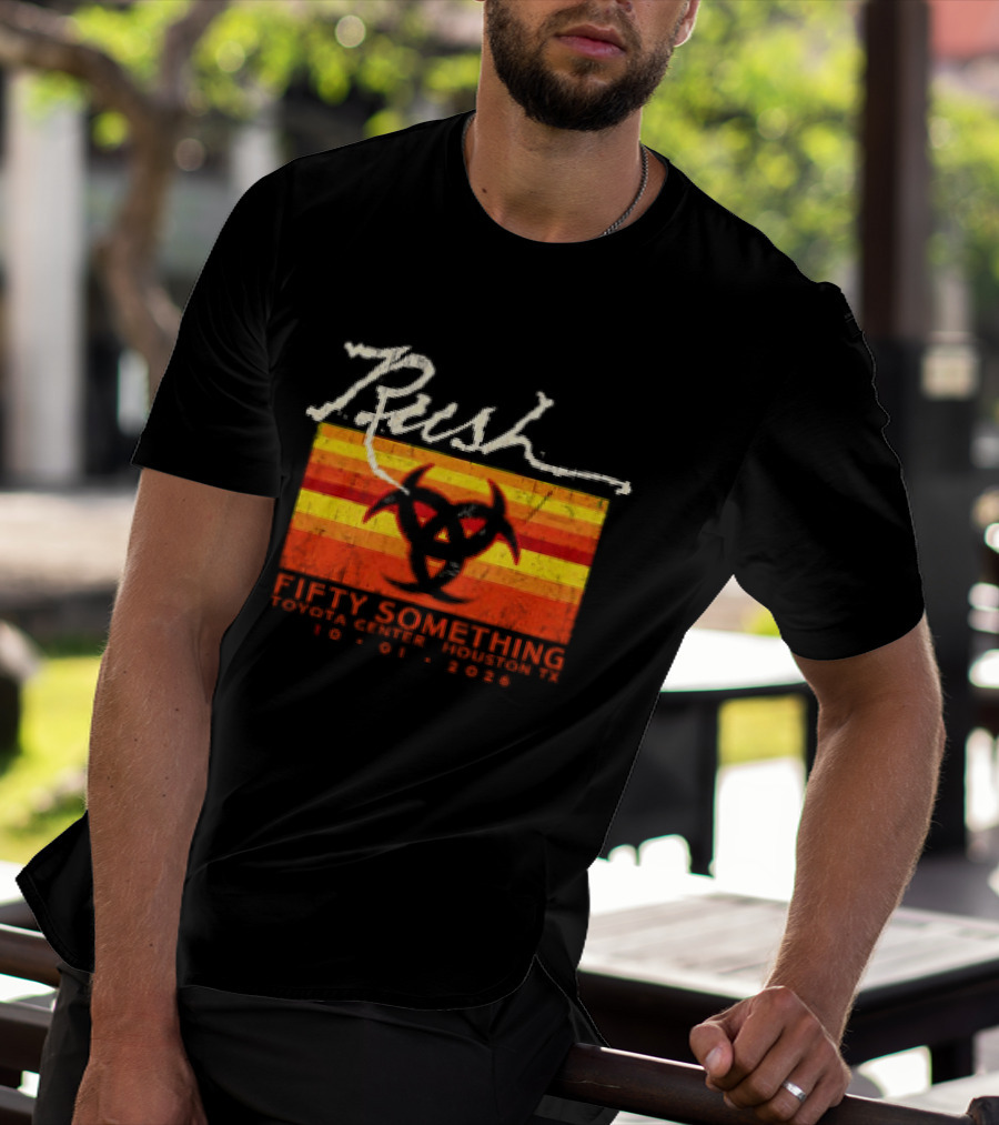 Rush Fifty Something Tour October 1st 2026 Houston Texas Toyota Center T-Shirt