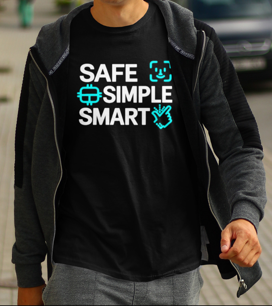 SAFE SIMPLE SMART Technology Security T-Shirt