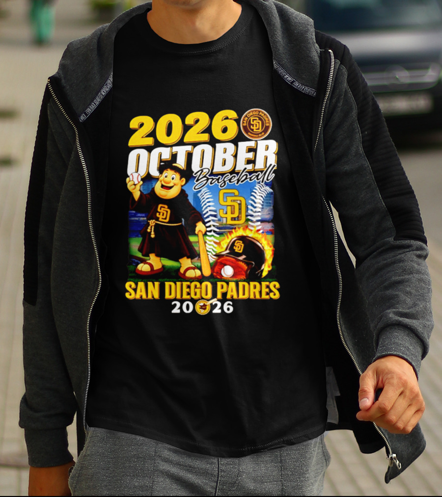 San Diego Padres 2026 October Baseball Postseason T-Shirt